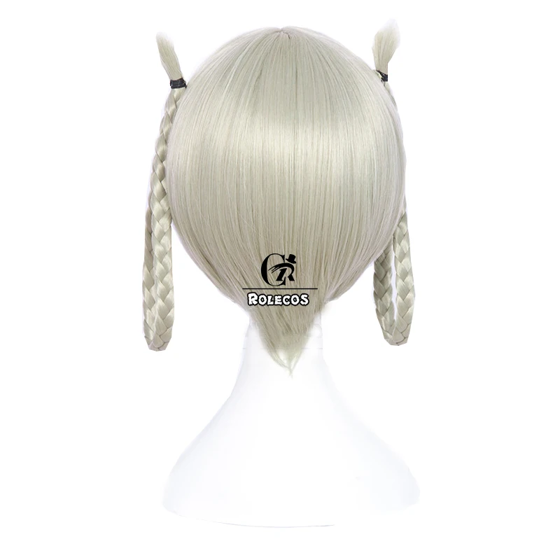 ROLECOS Japonų Anime Kakegurui Cosplay galvos Apdangalai Kirari Momobam Cosplay Plaukų 35cm Moterų Sintetinių Plaukų Dviejų Pintų Plaukų