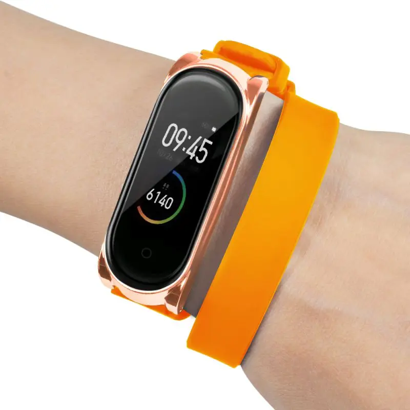 Silikono Pakeisti Laikrodžio Dirželis Xiaomi Mi Juosta 4 Ilgas Dirželis Dvigubai Wrap Miband 4 Sklendė, Skirta Miband3 Smart Priedai