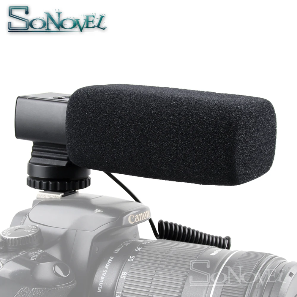 Profesionalus DSLR Kamera, Stereo Mikrofonas Canon EOS R, M2, M3, M5 M6 M50 800D 760D 750D 200D 77D 80D 5Ds R 6D 7D 5D Mark IV
