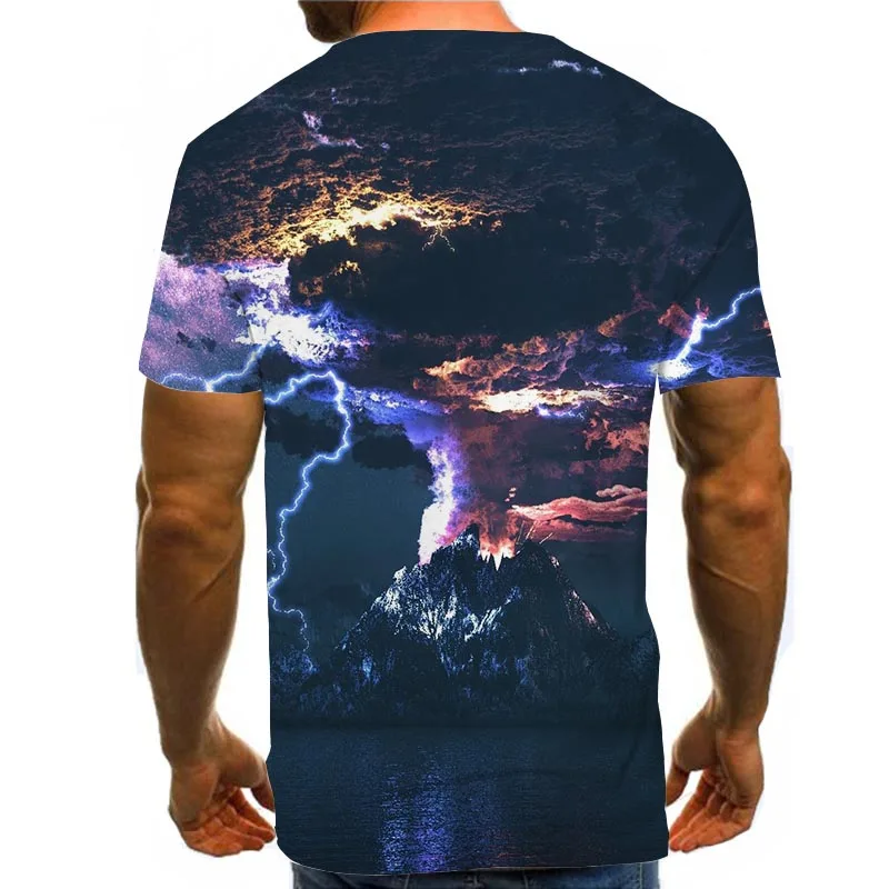 Vyriški Grafinis Marškinėliai 3D Print T Shirt Naujovė Viršuje Atsitiktinis Tee JAV Dydis Unisex Drabužiai