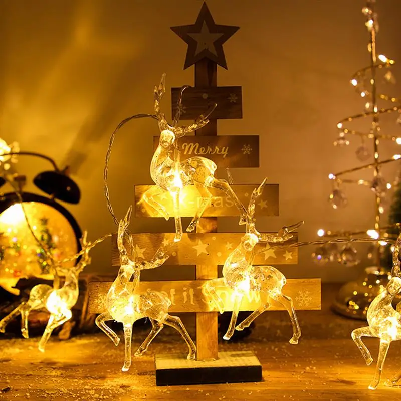 Led Žibintai, Apdailos Kalėdų Kristalų Briedžių String Žibintai Pasakų Žibintai LED Garlad naujieji Metai, Kalėdiniai Papuošalai, Namų