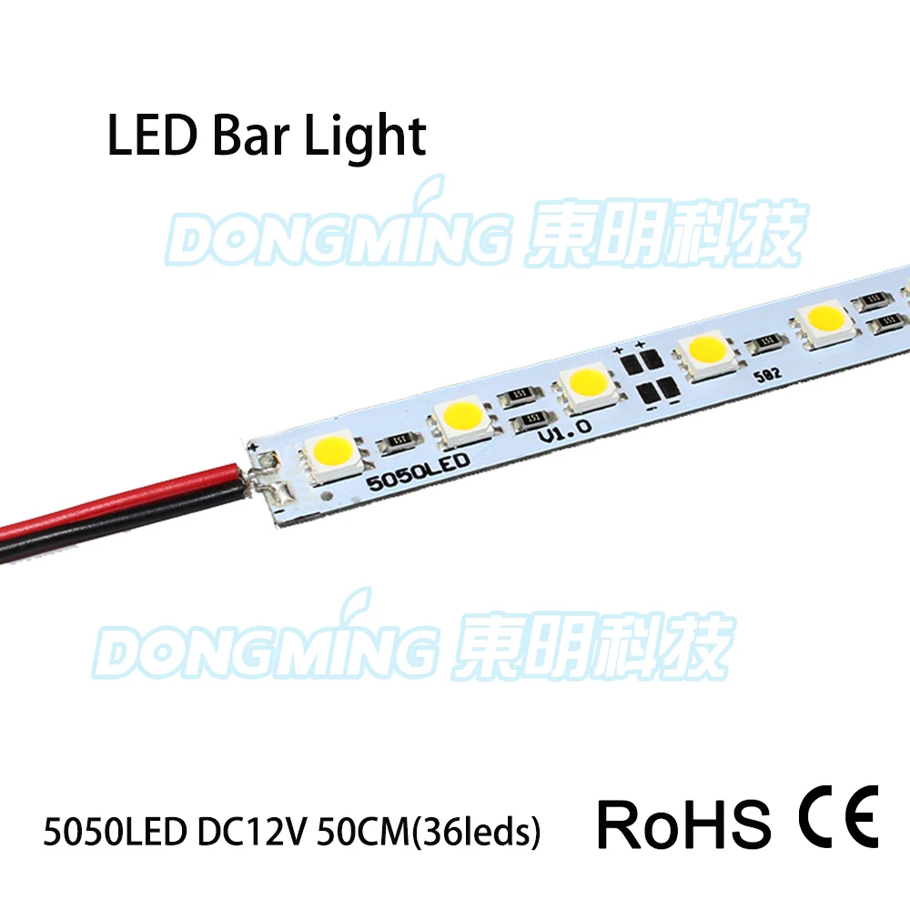 10vnt/Daug 0,5 m LED juostelė šviesos 5050 SMD DC 12V 36Leds led juostelės šviesa led luces baras, virtuvės led šviesos undercabinet
