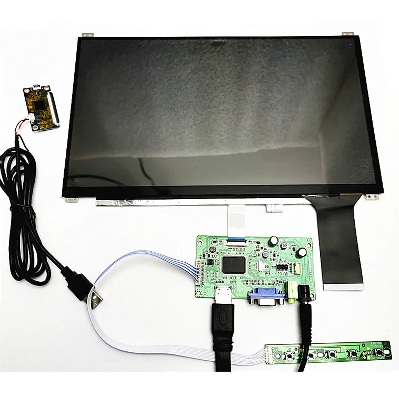 13.3 colių ekranas capacitive touch modulis rinkinys 1920X1080 IPS 10 taškų capacitive jutiklinis LCD Automobilių Modulis Aviečių Pi3 Modulis