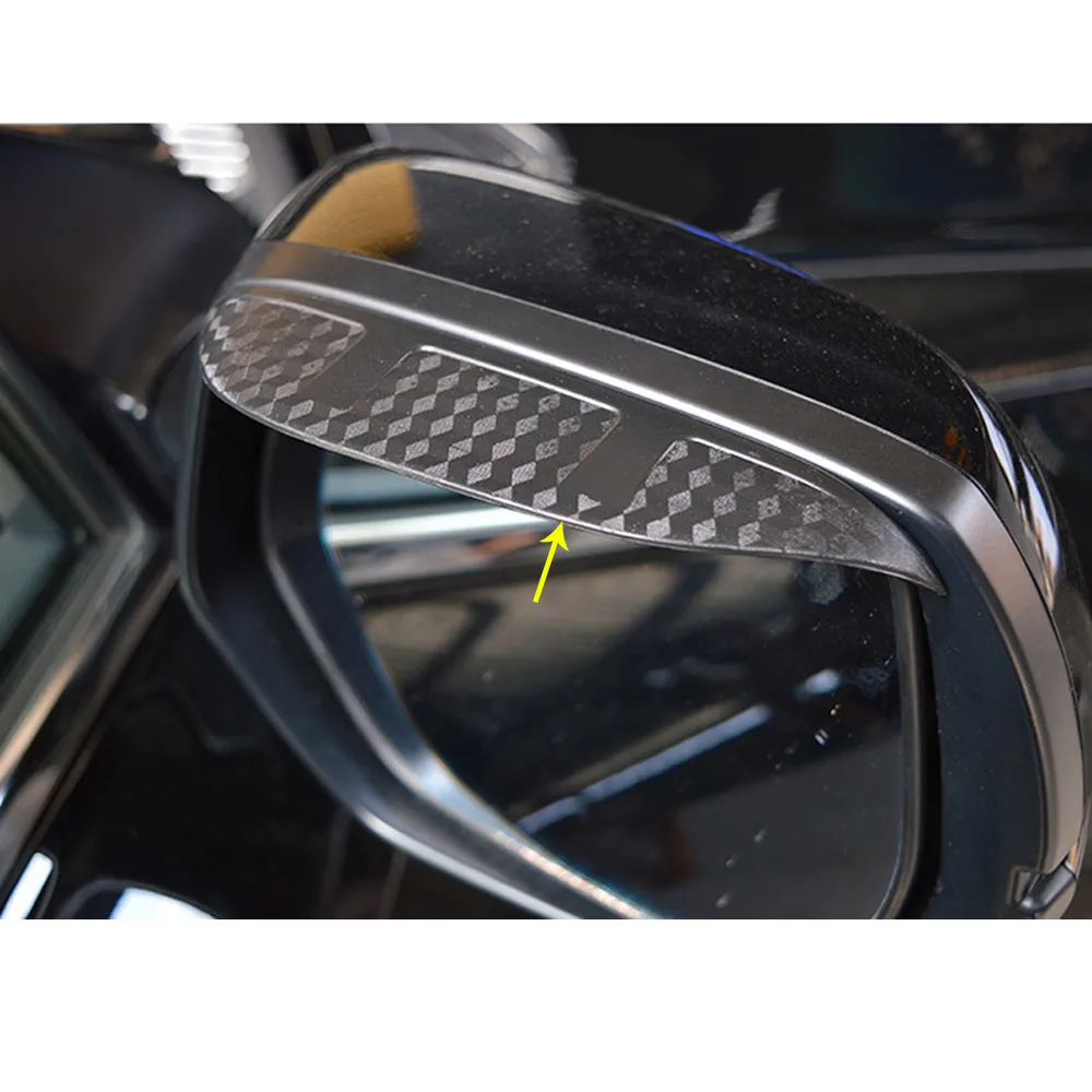Automobilių Galinis Stiklas, galinio vaizdo Veidrodžio Apdaila Lietaus Antakių Shield Skydelis nuo Saulės Pavėsyje, Plastikiniai Rėmeliai, Skirti 