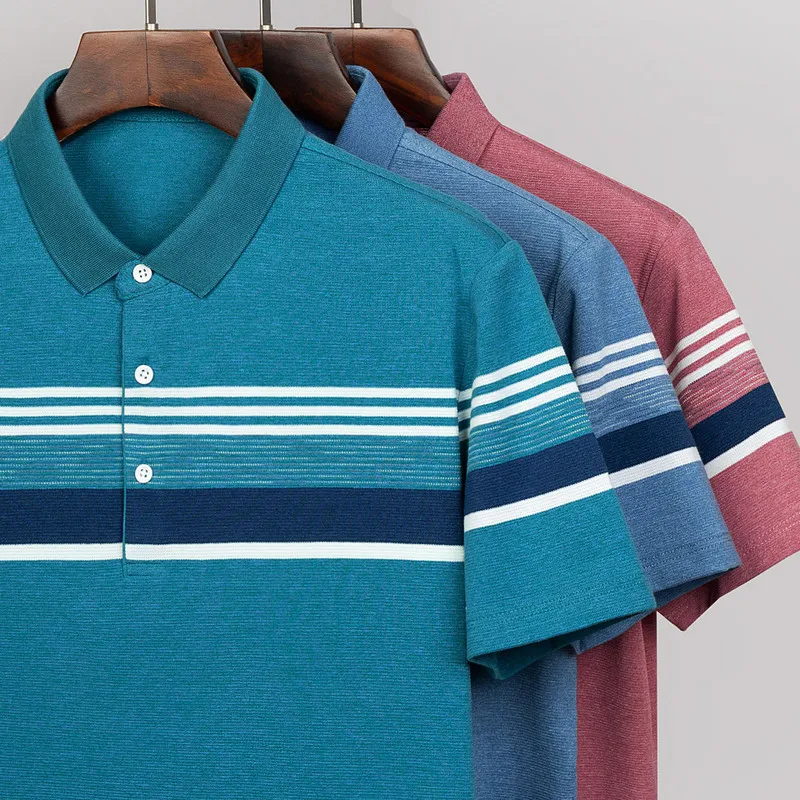 2020 Prekės Polo Marškinėliai, vyriški Vasaros trumpomis Rankovėmis Plius Dydis Homme Drabužių Medvilnės Dizaineris Dryžuotas Aukštos Kokybės Vyriškos Mados Viršūnes