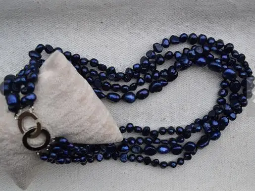 Unikalus Perlų papuošalų Parduotuvė karinio jūrų Laivyno Perlų Vėrinį 6-10mm Baroko Originali Gėlavandenių Perlų Vėrinį Moterų Fine Jewelry
