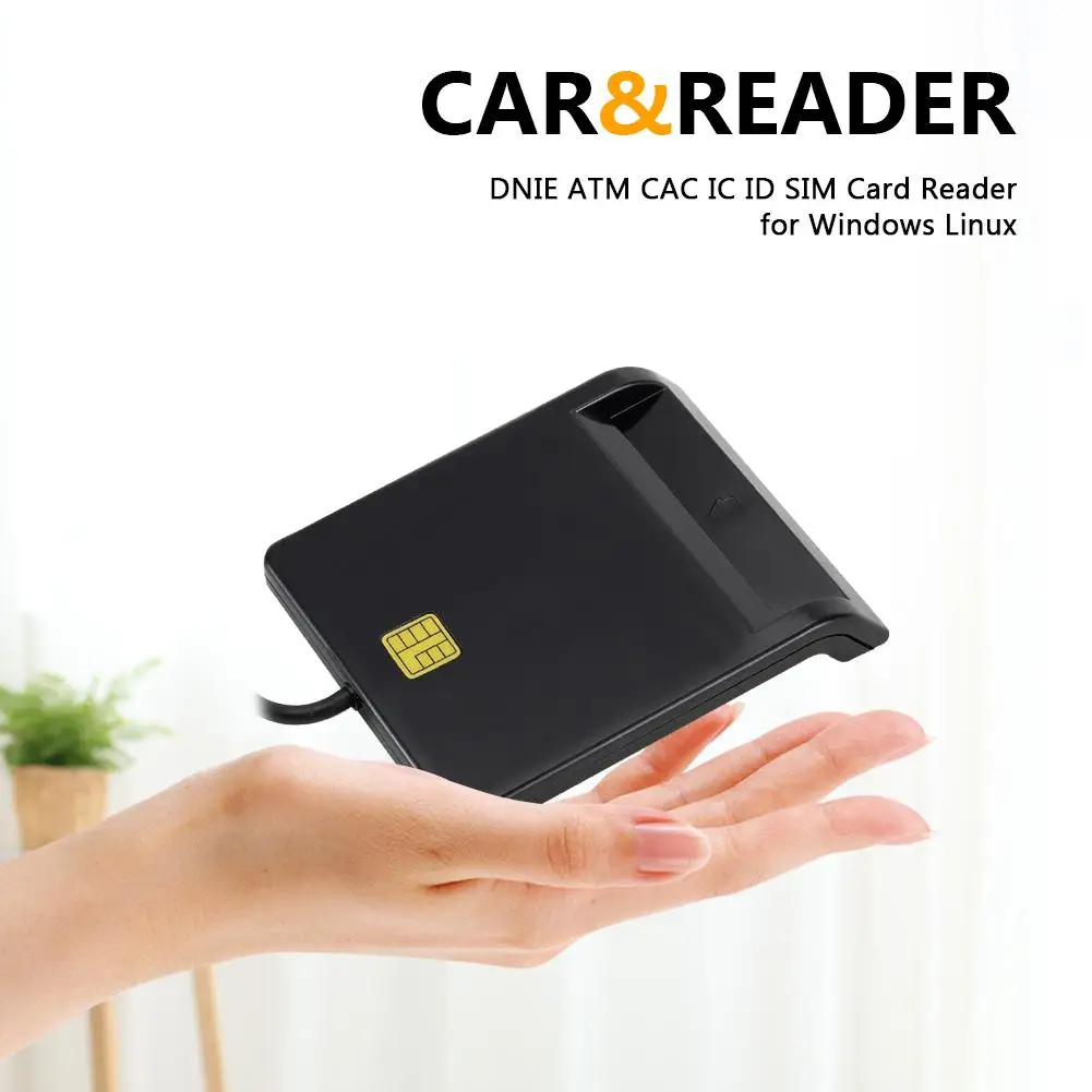 USB Smart Card Reader DNIE ATM CAC IC ID SIM Kortelės Skaitytuvą, skirtą 