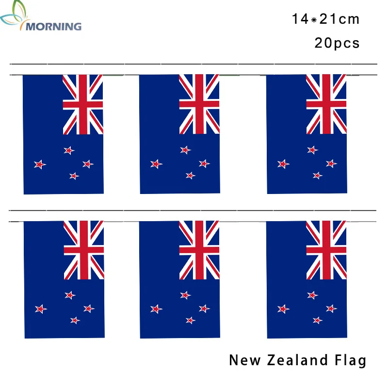 RYTE 20pcs 14*21cm Naujosios Zelandijos nacionalinis apdailos starta vėliava