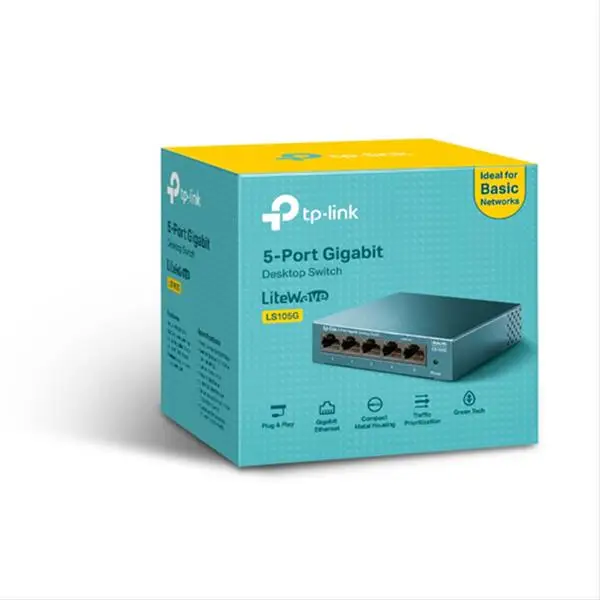 Desktop Switch TP-Link LS105G nevaldomas 5 Gigabit prievadai