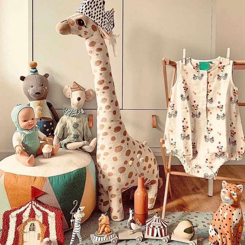 Naujas stilius pliušinis žirafa lėlės, milžinas, didelis, pūkuotas, patogu liesti, minkštas gyvūnų žaislų, dovanų, miegamojo、kambarį biuras