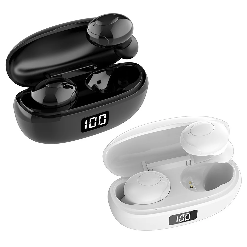 Bluetooth 5.0 Ausinės Sporto Vandeniui 9D Stereo HKT-6 TWS Wireless Stereo Ausinių Muzikos Touch Skaitmeninis Ekranas Ausinių