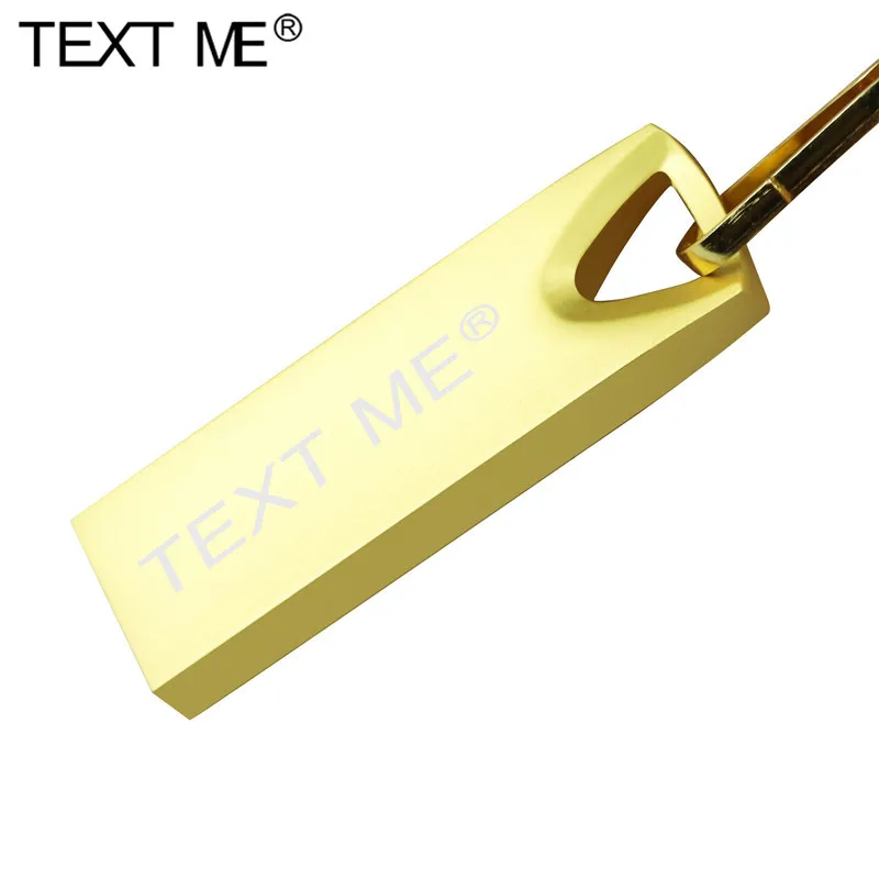 TEKSTAS MAN Metalo Atminties Kortelės Virvelę USB 2.0 32GB 16GB 8GB 4GB Kūrybos U Disko 64GB pendrive