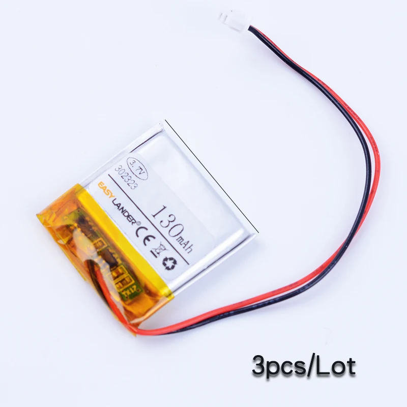 3pcs/Daug 302323 3.7 V 130mAh Li-Polimero Li jonų Baterija JPR BT3030 