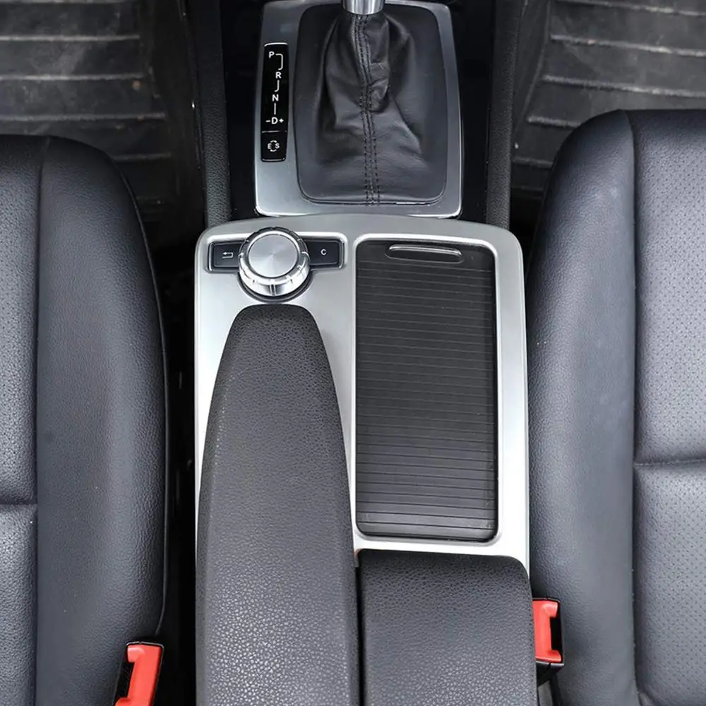 Automobilio Stilius Anglies pluošto Multimedijos Handrest Skydelio Apima Mercedes Benz W204 W212 C Klasė E Klasės Auto Lipdukai, Aksesuarai
