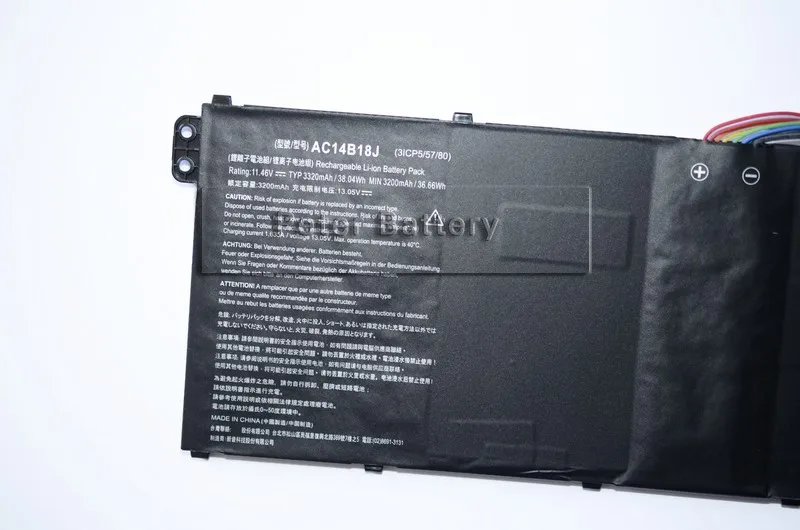 JIGU AC14B18J Originalus Laptopo Baterija Acer Aspire E3-111 E3-112 E3-112M ES1-531 B116 MS2394 11.4 V 36WH