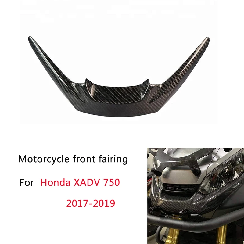 Honda XADV 750 Motociklo priekinio lauktuvės aerodinaminio sparno galo anglies pluošto plastiko padengti apsaugine danga 2017-2019