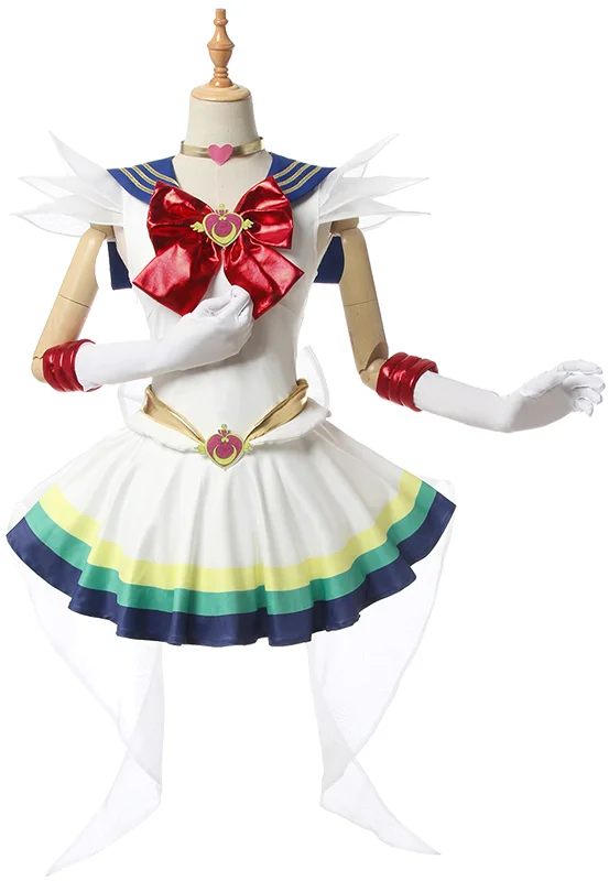 Unisex Anime Cos Sailor Moon Usagi Tsukino Cosplay Kostiumai Vienodas Suknelė Rinkinys