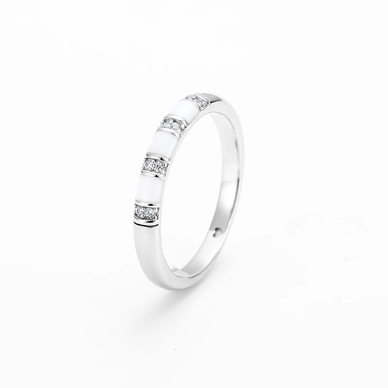 925 Sterling Silver crystal clear CZ Klasikinio stiliaus Sužadėtuvių, Vestuvių Žiedas Juvelyriniai dirbiniai Moterų Mados dovanos Bijoux
