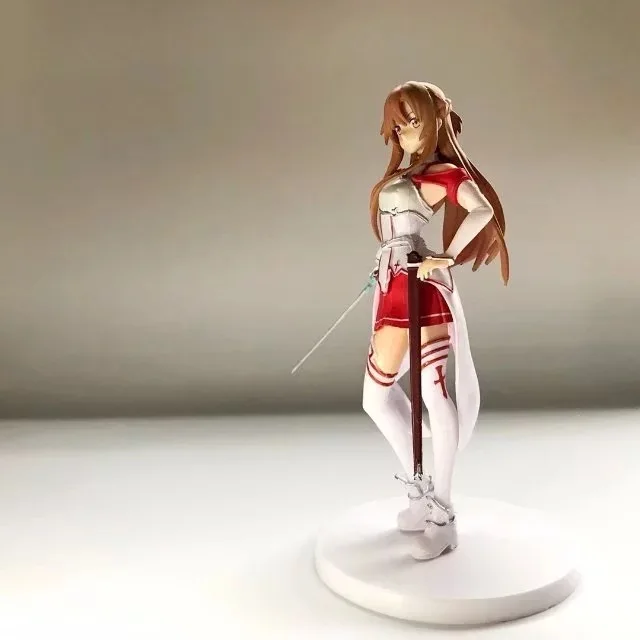 Kolekcijos Modelis žaislas Vaikams Seksuali Dovana Lėlės Nauja 17cm Kardas Meno Internete Anime Veiksmų Skaičius, SAN Asuna Yuuki Kirito PVC