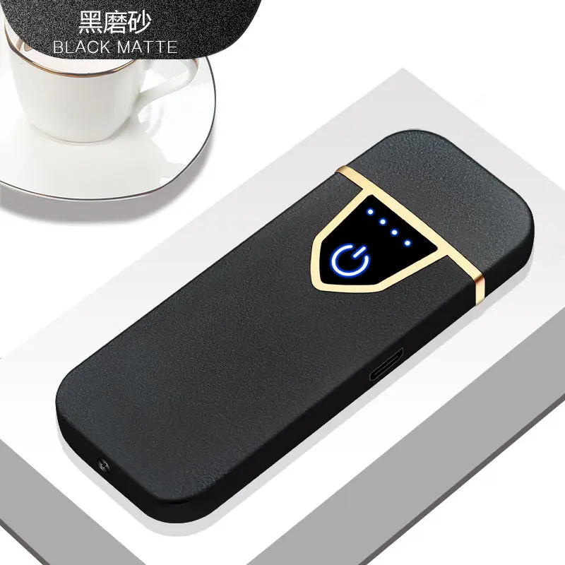 Gali pirštų Atspaudų Touch Lengvesnis Įkrovimas Vėjo Kūrybinė Asmenybė USB Elektroninis Žiebtuvėlis