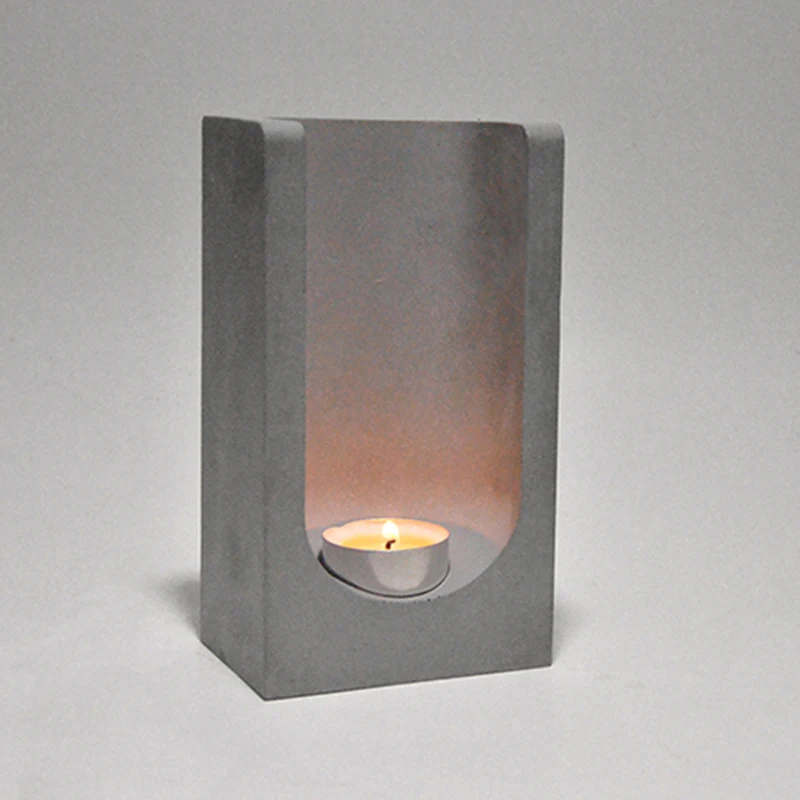 Betono Candleholder pelėsis namuose baldai žvakė stick formų kambarį žvakių laikiklis