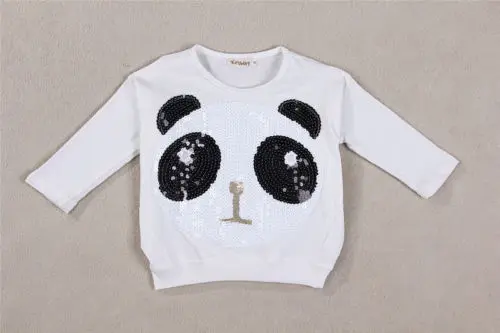 Mielas kūdikis Mergaičių Vaikams drabužių rinkinys 2vnt kostiumas Panda T-shirt+Dryžuotas Antblauzdžiai vaikų Drabužių rinkiniai