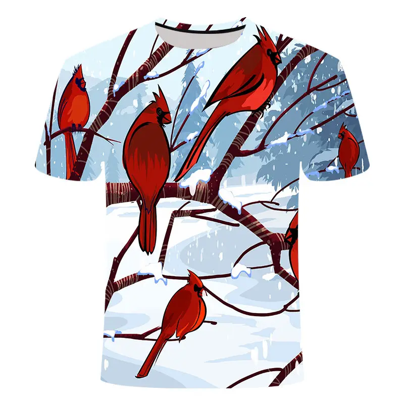 Vasaros gamtos kraštovaizdžio 3D spausdinimo mados vyriški ir moteriški marškinėliai minkštos tekstūros atsitiktinis vyriški drabužiai, marškinėliai vyrams