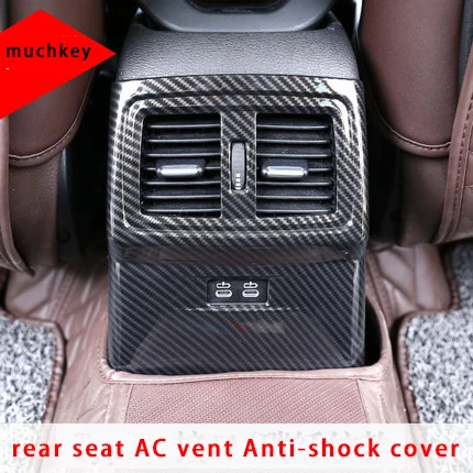 BMW naujos X2 F39 anglies pluošto galinės sėdynės AC ventiliacijos Anti-shock apima liejimo apdaila 1pc