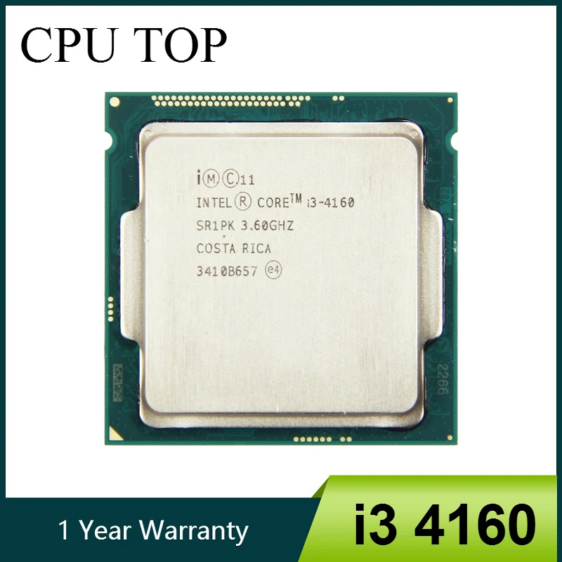 Intel Core i3 4160 Dual Core 3.60 GHz Haswell PROCESORIUS, 5 GT/s 3 MB SR1PK LGA1150 Procesorius