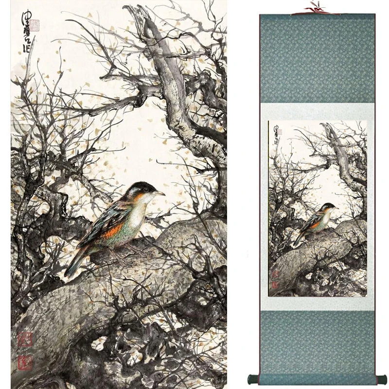 Paukščių ir gėlių Meno Tapybos Namų Biuro Apdailos Kinijos pažymėkite tapybos paukščių tapybos 19081728