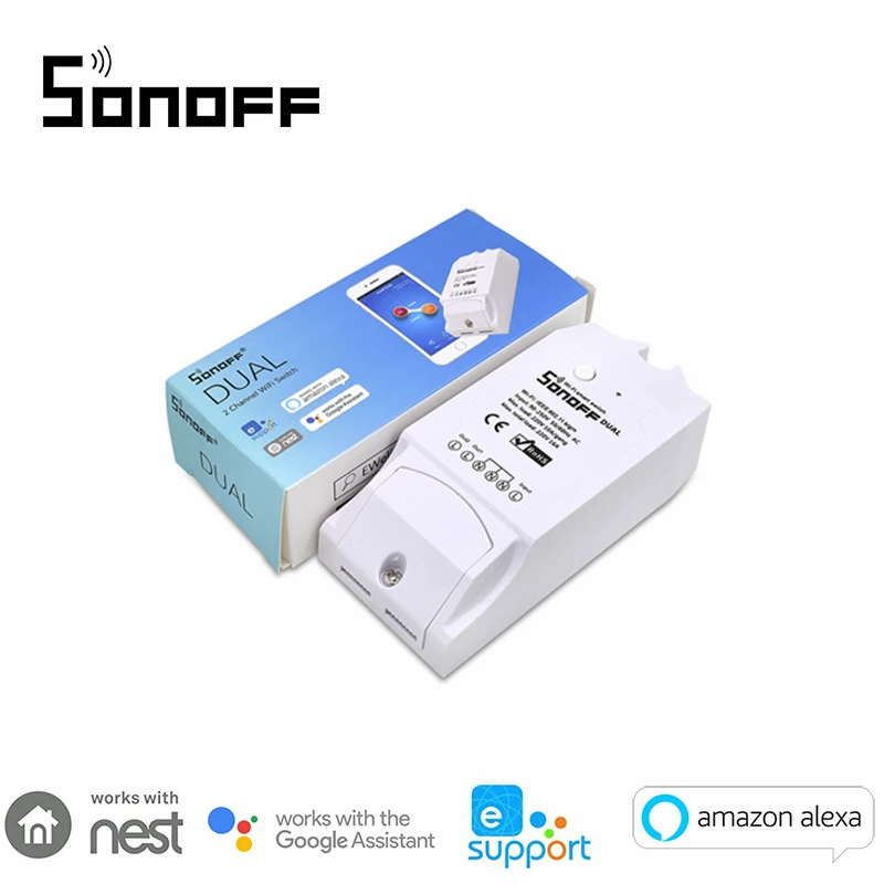 Sonoff Dual 2 Kanalų WiFi Bevielio ryšio Smart 