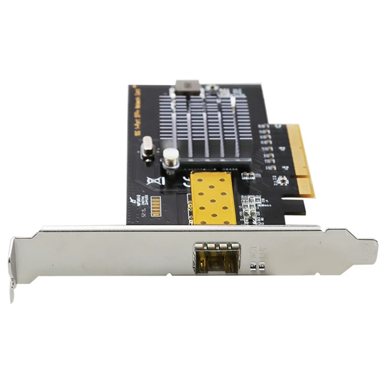 10 Gbps Tinklo plokštė Single Port SFP Optinio Pluošto PCI Express Lizdas Serverio Tinklo Adapteris su 82599 Lustų rinkinys