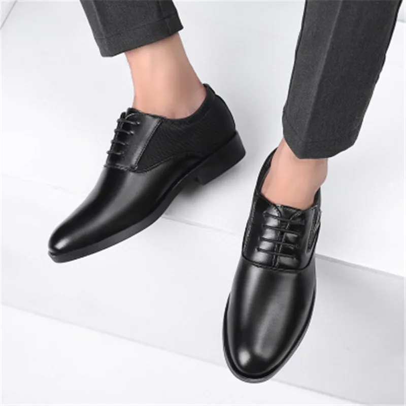Prekės 2019 naujas vyrų suknelė, batai 38-48 juodas klasikinis smailus, Oxford batai vyrų mados vyriški verslo grupė batai, šokių bateliai