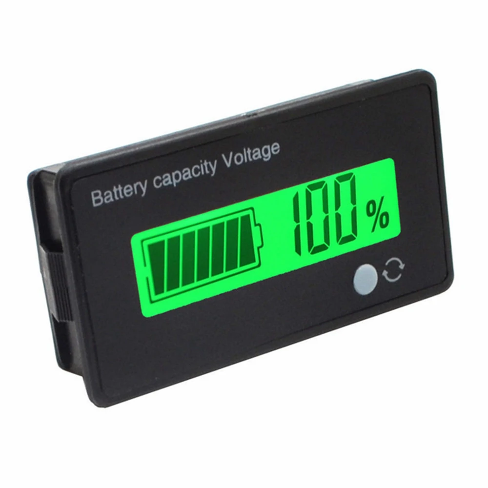 12V/24V/36V/48V 8-70V LCD Švino Rūgšties), 3,7 V Ličio Baterijos Talpos Indikatorius Digital Voltmeter