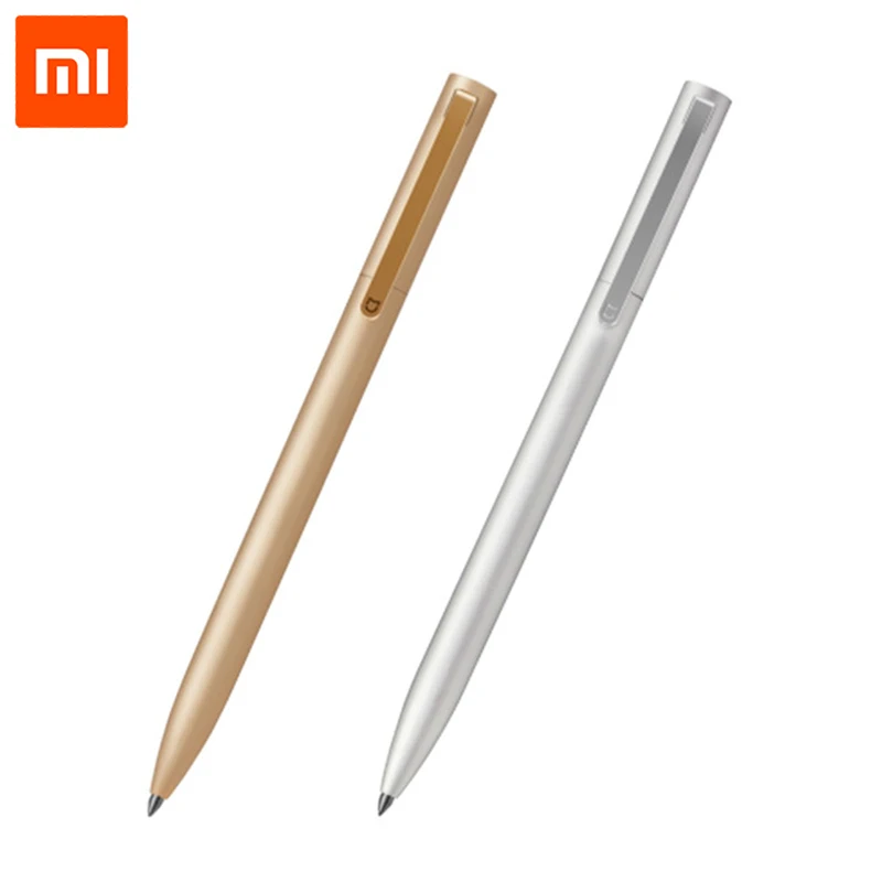 Naujausias Originalus Xiaomi Metalo Pasirašyti Pen 9.5 mm Pasirašymo Pen PREMEC Sklandžiai Šveicarija Juoda Papildymo Aukso/Sidabro Patvarus Pasirašyti Pen