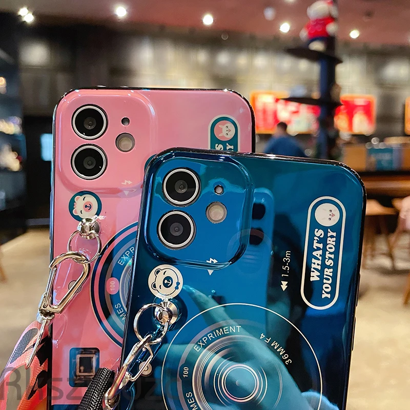 3D Retro Kamera virvelę Atveju Iphone 8 7 6 Plus X 6S 6Plus 