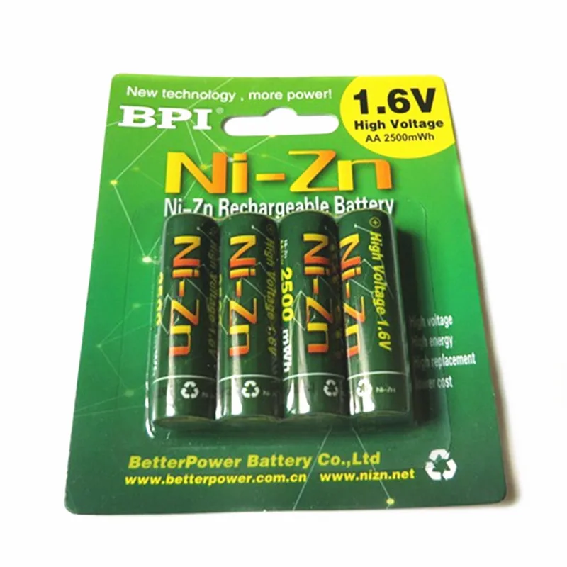 12Pcs NiZn Ni-Zn 1.6 V AA 2500mWh daugkartinio Įkrovimo Baterija + NiZn smart Įkroviklis , Daug Galingesnė ir stipresnė nei Ni-MH baterija