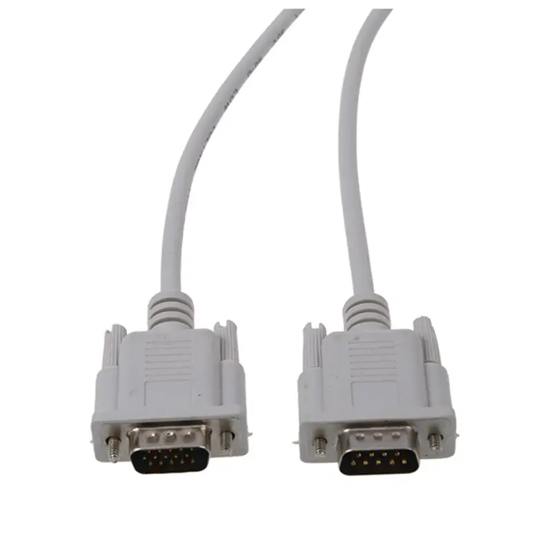 VGA DB15 Vyras Į DB9 RS232 Pin Male Adapter Cable / Vaizdo Grafikos Pratęsimo Kabelis (Balta, 1,5 M)