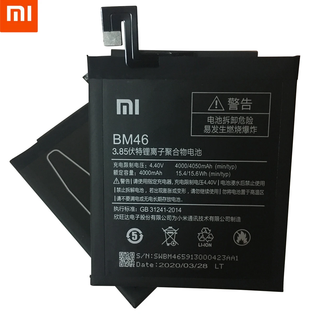 Originalus 2020 Metų Naujų Aukštos kokybės BM46 Baterija Nekilnojamojo 4000mAh Už Xiaomi Redmi 3 Pastaba Redmi Note3 Pro Dovana Įrankiai +Lipdukai