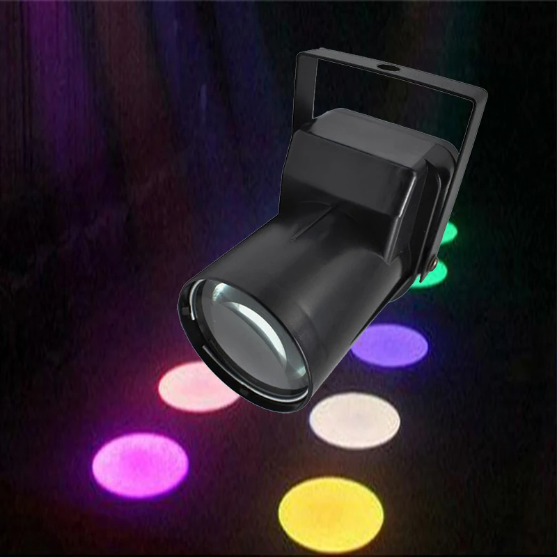 DJ Šviesos 5W LED Šviesos Prožektorius RGBW Rožinė spalva pasirinkti Pinspot Šviesos Ratas modelio poveikį, Scenos Apšvietimas, disco Namuose šalis
