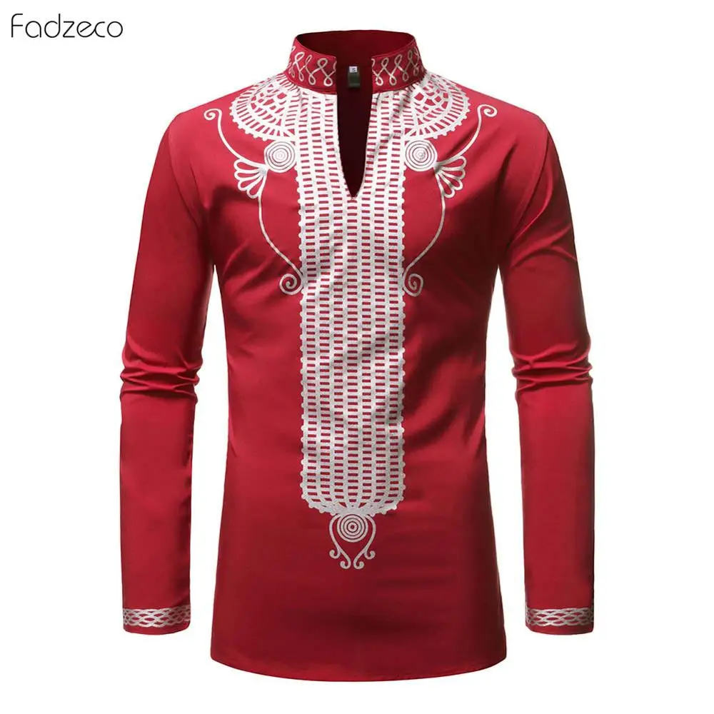 Fadzeco Afrikos vyriški Drabužiai Dashiki Juoda ilgomis Rankovėmis Marškinėliai Maksimalus Spausdinimo Komplektus Viršūnes Afrikos Drabužių heidi bazin Riche Klasikinis, Oficialus