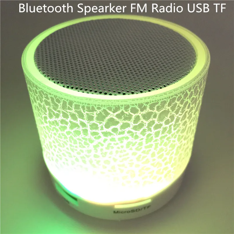 Nešiojamų Belaidžio Mažas LED Bluetooth Garsiakalbiai Mini Muzikos Garso TF USB FM Šviesos Stereo Garso Garsiakalbis Telefonas Xiaomi su Mic