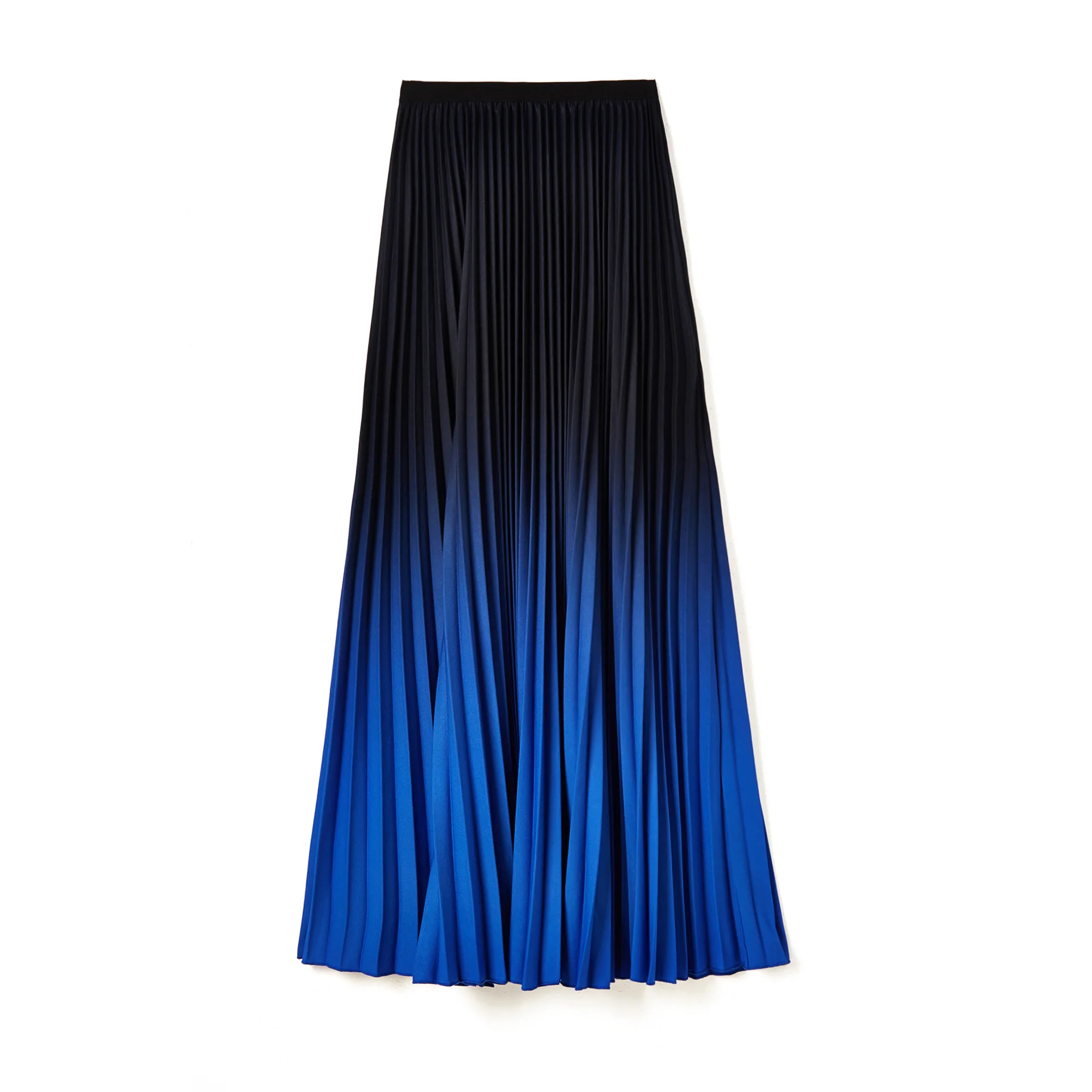 LANMREM Klostuotas sijonas vidutinio ilgio sulankstyti vintage sijonas gradiento spalvos elastinga juosmens kelių sluoksnių dugnas famale 2021 mados naujų YJ726