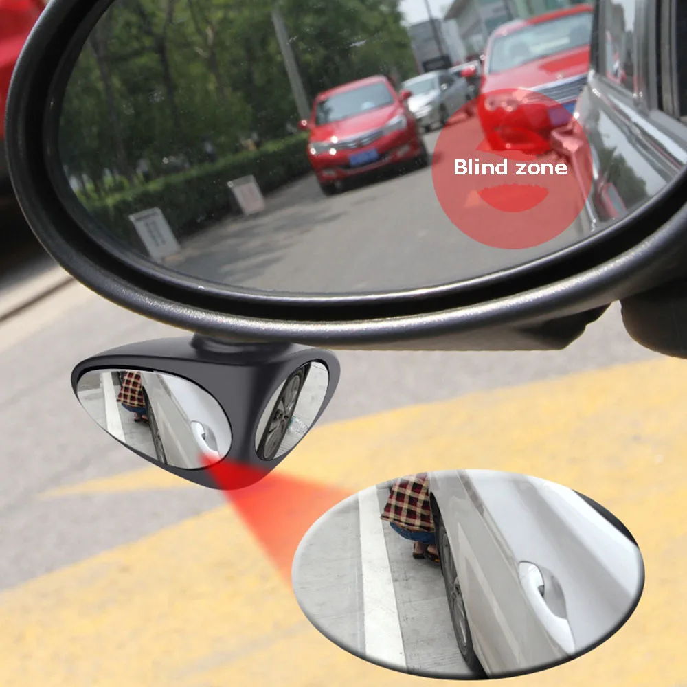 1 Gabalas Universaliųjų Automobilių Blind Spot Veidrodis, Reguliuojamas Automoible Šildomi Išoriniai Išgaubti Stovėjimo Galinio Vaizdo Veidrodėliai Priedai