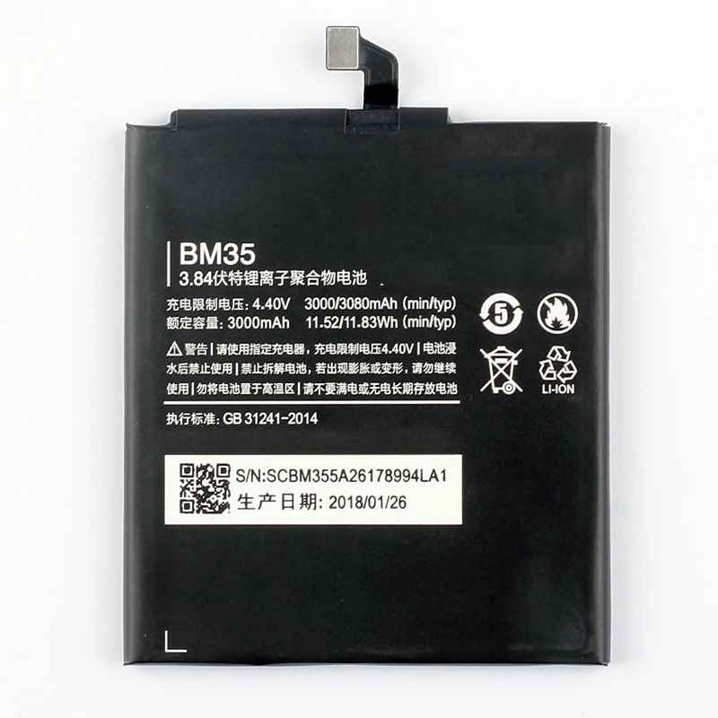 ISUNOO Telefono Baterija BM35 3000mAh už Xiaomi MI 4C MI4C Pakeitimo Mobiliojo Telefono Bateriją Remonto Įrankiai, klijai