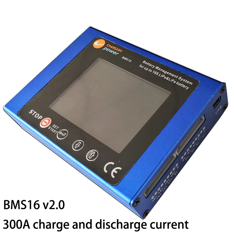 Nemokamas pristatymas 300A BMS 2S - 16S LiPo Baterija Valdymo Sistema TFT LCD Ekranas, Ličio lifepo4 Li-ion Chargery BMS16 V2.0