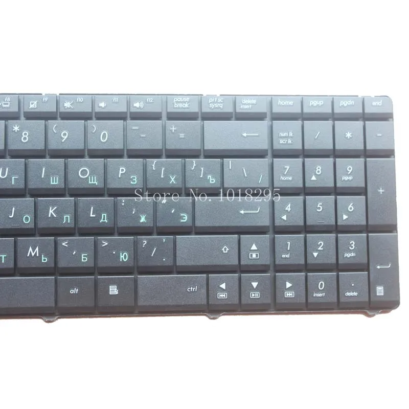 Rusijos Klaviatūros Asus N61V N61D N61W N61J X66 X66W N52 N52D N52DA N52J N52JV A72 A72D A72F A72J RU nešiojamojo kompiuterio klaviatūra juoda