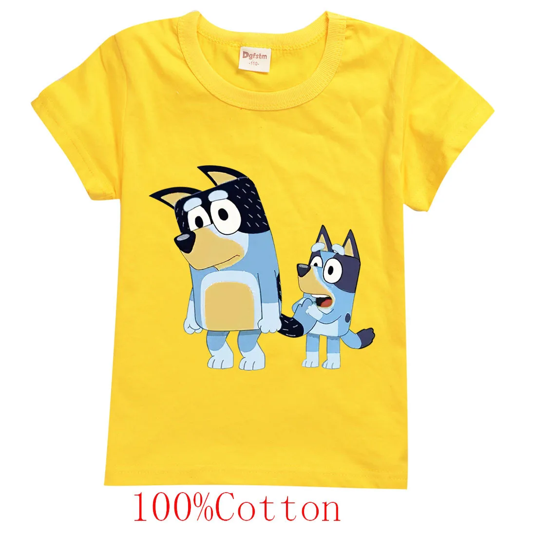 2020Summer Naujas bingo bluey Vaikų Juokingas Berniukas T-shirt Animacinių filmų Katės Ir Pelės Mergina T-shirt Balto Print Mielas Kūdikis T-shirt 2-15years
