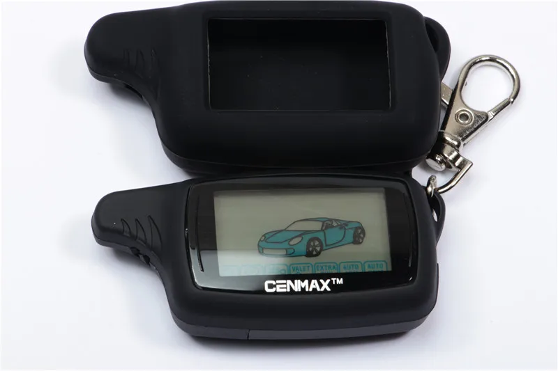 8A CENMAX ST 8A+Silikono Atveju dvipusis LCD Pultelio su Nuotolinio Valdymo Automobilių Saugumo CENMAX ST 8A dvipusis LCD Pultelio