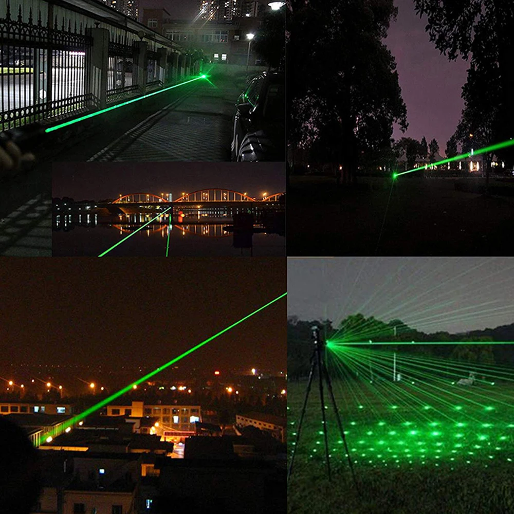 Žalias Lazeris Akyse medžioklės 5mw 532nm lazeris žymiklį Didelis Galingas įtaisas Reguliuojama Dėmesio Žalia Lazer laser pen Galvos Gypsophila